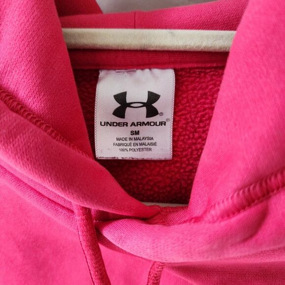 2 UNDER ARMOUR HOODIES | Gray, Pink | Women's Small | Draw String Sweatshirts - Picture 12 of 12